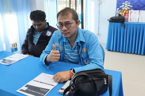 ไฟล์แนบ ผจก.กปภ.สาขามหาสารคาม เปิดโครงการให้ความรู้ความเข้าใจการใช้คลอรีนเหลวและซักซ้อมการเผชิญเหตุกรณีแก๊สคลอรีนรั่วไหล ณ สถานีผลิตน้ำห้วยคะคาง ต.ตลาด อ.เมือง จ.มหาสารคาม