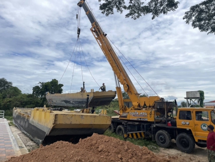ไฟล์แนบ การประปาส่วนภูมิภาคสาขาเพชรบุรี ได้รับการสนับสนุน จากองค์การบริหารส่วนจังหวัดเพชรบุรี ดำเนินการขุดลอกคลอง ตักตะกอนดินและกำจัดวัชพืชในคลองชักน้ำดิบ