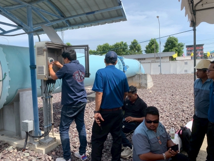 ไฟล์แนบ กปภ.สาขาอ้อมน้อย ร่วมตรวจสอบและทดสอบความเที่ยงตรงของมาตรวัดน้ำหลัก ครั้งที่ 2 ประจำปี 2568
