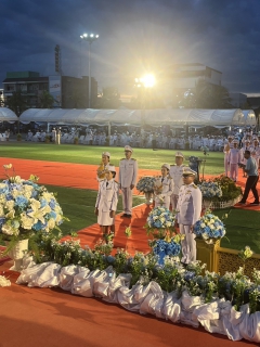 ไฟล์แนบ           กปภ.ข.1 เข้าร่วมพิธีถวายเครื่องราชสักการะและวางพานพุ่ม พร้อมพิธีจุดเทียนถวายพระพรชัยมงคล แด่สมเด็จพระนางเจ้าสิริกิติ์ พระบรมราชินีนาถ พระบรมราชชนนีพันปีหลวง