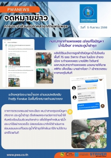 ไฟล์แนบ กปภ.สาขากำแพงเพชร เร่งแก้ไขปัญหา 'น้ำไม่ไหล' จากประตูน้ำชำรุด