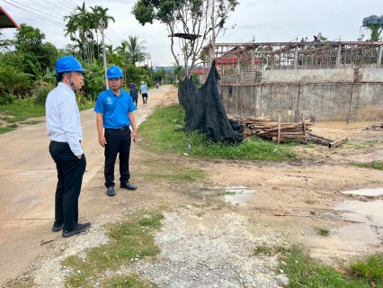 ไฟล์แนบ ผู้ช่วยผู้อำนวยการการประปาส่วนภูมิภาคเขต5(วิชาการ) ลงพื้นที่ติดตามความคืบหน้าโครงการ "'งานวางท่อส่งน้ำและก่อสร้างสถานีจ่ายน้ำ การประปาส่วนภูมิภาคสาขาสายบุรี อำเภอปะนาเระ จังหวัดปัตตานี"