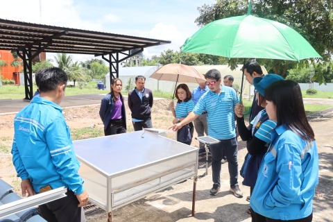 ไฟล์แนบ กปภ.สาขามหาสารคาม จัดกิจกรรมศึกษาดูงานด้านการอนุรักษ์พลังงานและการใช้พลังงานทดแทน ณ ศูนย์บริการวิชาการที่ 3 (จังหวัดมหาสารคาม) ตำบลท่าสองคอน อำเภอเมือง จังหวัดมหาสารคาม