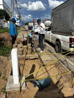 ไฟล์แนบ กปภ.สาขากำแพงเพชร ลงพื้นที่วัด Flow ท่อ HDPE 315 มม. เพื่อวิเคราะห์และเพิ่มประสิทธิภาพการบริหารจัดการน้ำในพื้นที่