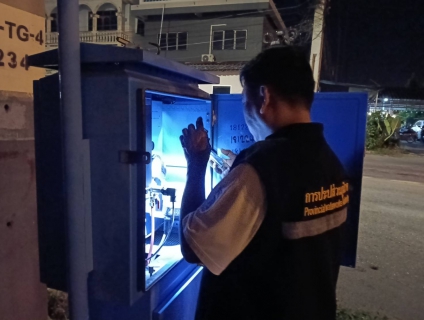 ไฟล์แนบ กปภ.สาขาท่ามะกาลงพื้นที่ ทำ Step Test ค้นหาท่อแตกรั่ว