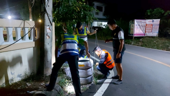 ไฟล์แนบ การประปาส่วนภูมิภาคสาขามหาสารคาม ทำการออกสำรวจหาท่อแตก-รั่ว โดยวิธีการ Passive Control 