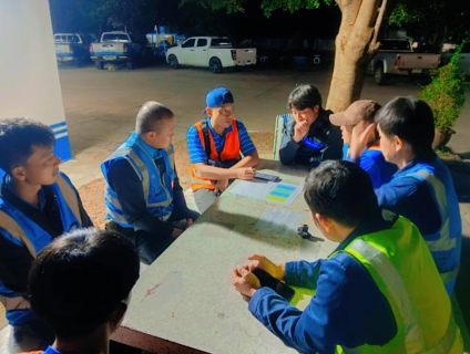 ไฟล์แนบ การประปาส่วนภูมิภาคสาขาบ้านไผ่ ทำการออกสำรวจหาท่อแตก - รั่ว โดยวิธีการ Passive Control 