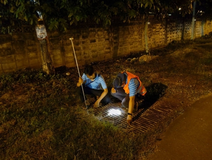 ไฟล์แนบ การประปาส่วนภูมิภาคสาขาบ้านไผ่ ทำการออกสำรวจหาท่อแตก - รั่ว โดยวิธีการ Passive Control 