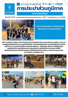 ไฟล์แนบ วันที่ 3-5 พฤศจิกายน 2568 การประปาส่วนภูมิภาคสาขาคลองใหญ่ นำโดย นายประภัทธิ์ ธรรมพร ผู้จัดการ กปภ.สาขาคลองใหญ่ พร้อมด้วยหัวหน้างาน และพนักงานในสังกัด เข้าร่วมแข่งขันกีฬาเปตอง อำเภอคลองใหญ่ โดยการแข่งในครั้งนี้ ทีม กปภ.สาขาคลองใหญ่ ได้รับรางวัลรองชนะเลิศอันดับ 2