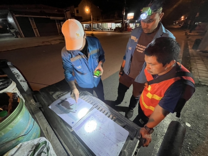 ไฟล์แนบ กปภ.สาขาขนอม ลงพื้นที่ปฏิบัติงานลดน้ำสูญเสีย โดยวิธี Step Test บริเวณสถานีจ่ายน้ำท้องเนียน   ต.ท้องเนียน อ.ขนอม จ.นครศรีธรรมราช ตามแผนปฏิบัติการลดน้ำสูญเสีย