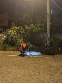 ไฟล์แนบ การประปาส่วนภูมิภาคสาขาบ้านไผ่ ทำการออกสำรวจหาท่อแตก - รั่ว โดยวิธีการ Passive Control 