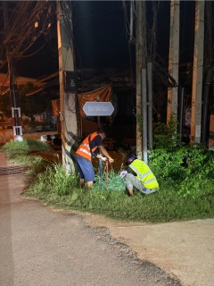 ไฟล์แนบ การประปาส่วนภูมิภาคสาขาบ้านไผ่ ทำการออกสำรวจหาท่อแตก - รั่ว โดยวิธีการ Passive Control 