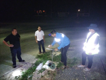 ไฟล์แนบ กปภ.สาขากาญจนดิษฐ์ ลงพื้นที่สำรวจเพื่อค้นหาท่อแตก-รั่ว โดยวิธี Step test ในพื้นที่ DMA-09-02 บริเวณซอยตาทวน ม.5,7 และ 9 ต.ดอนสัก อ.ดอนสัก จ.สุราษฎร์ธานี