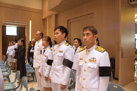 ไฟล์แนบ กปภ.สาขาระยอง ร่วมพิธีวางพานพุ่มดอกไม้สดถวายราชสักการะ เนื่องในวันพระบิดาแห่งฝนหลวง ประจำปี 2568