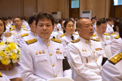 ไฟล์แนบ กปภ.สาขาระยอง ร่วมพิธีวางพานพุ่มดอกไม้สดถวายราชสักการะ เนื่องในวันพระบิดาแห่งฝนหลวง ประจำปี 2568