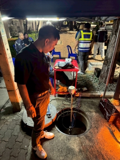 ไฟล์แนบ กปภ.สาขาอ้อมน้อย ร่วมกับบริษัท ทีทีดับบลิวฯ ร่วมทดสอบการรั่วไหลของระบบจ่ายน้ำประปาให้แก่ผู้บริโภค (LDN) ครั้งที่ 2/2568