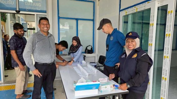 ไฟล์แนบ การประปาส่วนภูมิภาคสาขาสุไหงโก-ลก ผ่านการตรวจสารเสพติด 100% ขับเคลื่อนนโยบาย ผอ.รมน.ภาค 4 "ภาครัฐจริงใจ ข้าราชการไร้ยาเสพติด