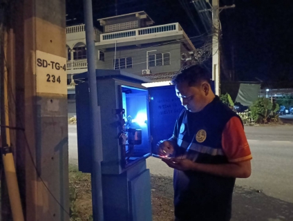 ไฟล์แนบ กปภ.สาขาท่ามะกาลงพื้นที่ ทำ Step Test ค้นหาท่อแตกรั่ว