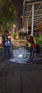 ไฟล์แนบ กปภ.สาขาบ้านฉาง ลงพื้นที่ตรวจสอบท่อแตก-ท่อรั่ว ลดน้ำสูญเสียในพื้นที่