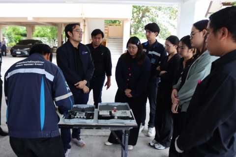 ไฟล์แนบ กปภ.สาขาชลบุรี (พ) ต้อนรับคณะ ฝ่ายยุทธศาสตร์องค์กรและพัฒนาธุรกิจ กปภ. ศึกษาดูงาน ติดตั้งประปาภายในวัน และล้างถังสำรองน้ำ