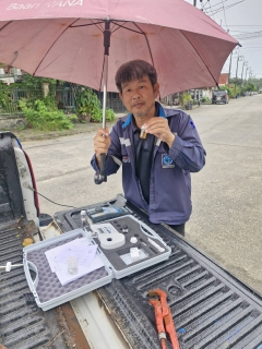 ไฟล์แนบ กปภ.สาขาภูเก็ต นำทีมลงพื้นที่ บริเวณหมู่บ้านภูเก็ตวิลล่า 3 ตำบลวิชิต อำเภอเมือง จังหวัดภูเก็ต เพื่อดำเนินการตรวจสอบคุณภาพน้ำ