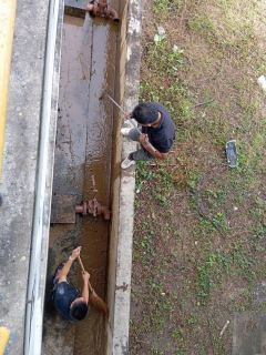 ไฟล์แนบ กปภ.สาขากาญจนบุรี ทำกิจกรรมล้างถังตกตะกอน โรงกรองน้ำขนาด 160 ลบ.ม./ชม. สถานีผลิตน้ำแม่ข่ายกาญจนบุรี