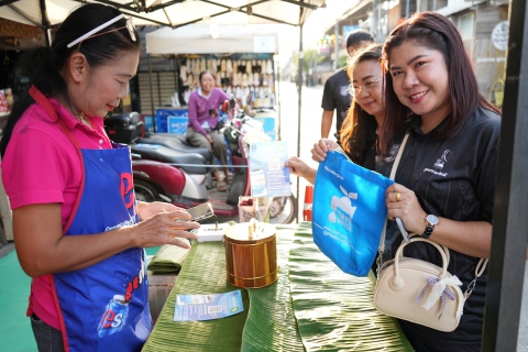 ไฟล์แนบ กลุ่มภาคีผีตาโขน  ลงพื้นที่เพิ่มผู้ใช้บริการออนไลน์  PWA Always on ถนนคนเดินเชียงคาน 