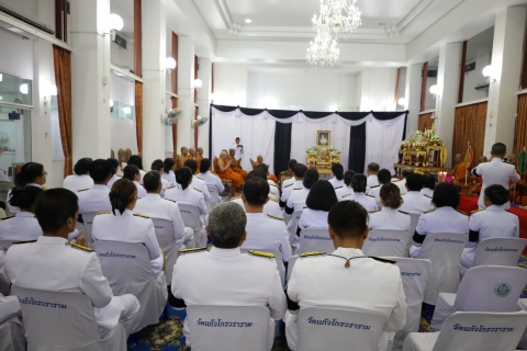 ไฟล์แนบ การประปาส่วนภูมิภาคสาขาคลองท่อมร่วมกับส่วนราชการจังหวัดกระบี่ ร่วมเป็นเจ้าภาพในการประกอบพิธีธรรมสวดพระอภิธรรมเพื่ออุทิศถวายเป็นพระราชกุศลแด่สมเด็จพระนางเจ้าสิริกิติ์ พระบรมราชินีนาถ พระบรมราชชนนีพันปี