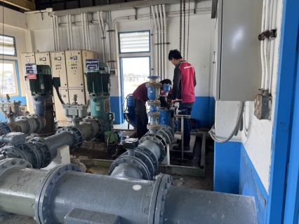 ไฟล์แนบ กปภ.สาขากาญจนบุรี ทำกิจกรรมบำรุงรักษา, ตรวจสอบเครื่องจักรและอุปกรณ์ทั้งระบบผลิต เพื่อเตรียมความพร้อมใช้งานตลอดเวลา