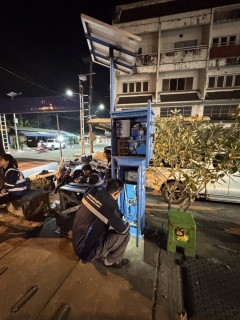 ไฟล์แนบ กปภ.สาขาสมุทรสาคร (พ) ลงพื้นที่ดำเนินการ Step Test ค้นหาท่อแตกท่อรั่ว บริเวณ DMA-32 เคหะท่าจีน