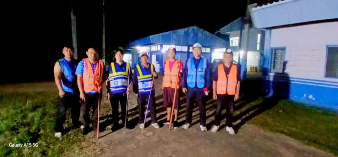 ไฟล์แนบ การประปาส่วนภูมิภาคสาขาบ้านไผ่ ทำการออกสำรวจหาท่อแตกรั่ว โดยวิธี Passive Control 