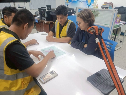 ไฟล์แนบ การประปาส่วนภูมิภาคสาขาอ่าวลึก ลงพื้นที่ออกสำรวจค้นหาท่อแตก  รั่ว ในระบบจำหน่าย (Step Test) ในพื้นที่ ชุมชนตลาดปลายพระยา