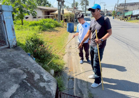 ไฟล์แนบ กปภ.สาขาเวียงสระ ลงพื้นที่หาท่อรั่ว DMA 01-03 ธนาคารกรุงเทพ อ.เวียงสระ จ.สุราษฎร์ธานี