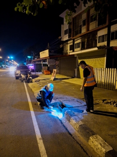 ไฟล์แนบ การประปาส่วนภูมิภาคสาขาบ้านไผ่ ทำการออกสำรวจหาท่อแตก - ท่อรั่ว โดยวิธี Passive Control ในพื้นที่ DMA03 และ DMA06 