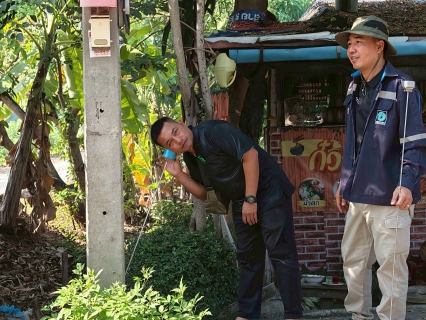 ไฟล์แนบ กปภ.สาขาอ้อมน้อย ลงพื้นที่สำรวจค้นหาท่อแตก/ท่อรั่ว บริเวณชุมชนริมคลองยายสา