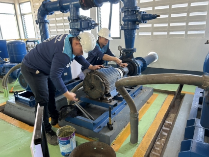 ไฟล์แนบ กปภ.สาขาน้ำพอง เตรียมความพร้อมในการบำรุงรักษาเครื่องสูบน้ำ เพื่อรองรับการจ่ายน้ำช่วงเทศกาลปีใหม่ ประจำปี 2569 "บริเวณสถานีผลิตน้ำอุบลรัตน์"