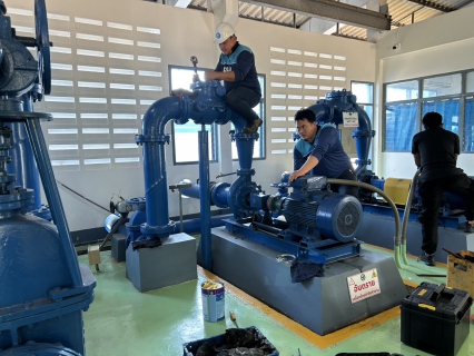 ไฟล์แนบ กปภ.สาขาน้ำพอง เตรียมความพร้อมในการบำรุงรักษาเครื่องสูบน้ำ เพื่อรองรับการจ่ายน้ำช่วงเทศกาลปีใหม่ ประจำปี 2569 "บริเวณสถานีผลิตน้ำอุบลรัตน์"