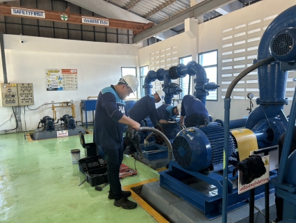 ไฟล์แนบ กปภ.สาขาน้ำพอง เตรียมความพร้อมในการบำรุงรักษาเครื่องสูบน้ำ เพื่อรองรับการจ่ายน้ำช่วงเทศกาลปีใหม่ ประจำปี 2569 "บริเวณสถานีผลิตน้ำอุบลรัตน์"