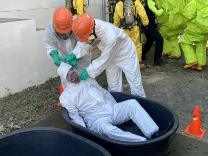 ไฟล์แนบ กปภ.สาขานราธิวาส ร่วมฝึกอบรม 'ความปลอดภัยในการทำงานเกี่ยวกับสารเคมีอันตราย และการตอบโต้กรณีเกิดเหตุฉุกเฉิน' รุ่นที่ 2/69