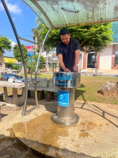 ไฟล์แนบ การประปาส่วนภูมิภาคสาขาท่าแซะ ลงพื้นที่ตรวจคุณภาพน้ำประปา แท่นน้ำประปาดื่มได้  จำนวน ๒ จุด พื้นที่บริการแม่ข่ายท่าแซะ