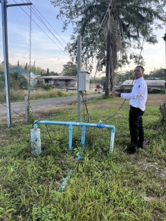 ไฟล์แนบ กปภ.สาขาท่าแซะ ลงพื้นที่ตรวจสอบแหล่งน้ำดิบสำรองกรณีเกิดภัยแล้งและเตรียมการรับมือภัยแล้งสำรวจบ่อบาดาลของ กปภ.และหน่วยงาน อปท ในพื้นที่ เพื่อป้องกันความเสี่ยงด้านภัยแล้งต่อไป