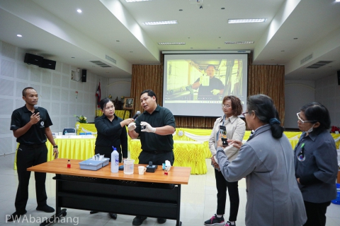 ไฟล์แนบ กปภ.สาขาบ้านฉาง ร่วมกับ เทศบาลเมืองพลูตาหลวง จัดอบรม อสม. เสริมความรู้ด้านคุณภาพน้ำอุปโภคบริโภคตามมาตรฐานสากล