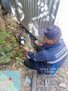 ไฟล์แนบ กปภ.สาขาภูเก็ต นำทีมลงพื้นที่ ลงพื้นที่ตรวจวัดแรงดันน้ำ. บริเวณหมู่บ้านแหลมหิน ต.เกาะแก้ว อ.เมือง จ.ภูเก็ต