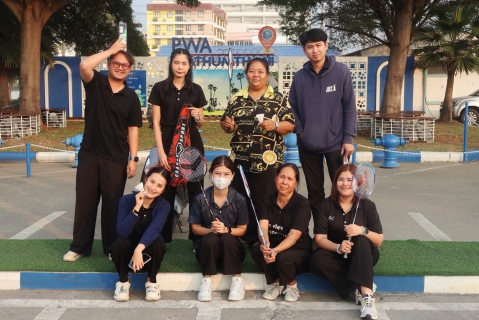 ไฟล์แนบ กปภ.สาขาปทุมธานี(พ) จัดกิจกรรม ตีแบดมินตัน ส่งเสริมสุขภาพและความสามัคคีในองค์กร