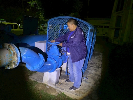 ไฟล์แนบ การประปาส่วนภูมิภาคสาขาเพชรบุรี ดำเนินกิจกรรม Step Test ค้นหาท่อแตกรั่ว พื้นที่ที่มีน้ำสูญเสียสูง