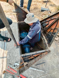 ไฟล์แนบ กปภ.สาขาอ้อมน้อย ถอดล้างหัว PRV (Pressure Reducing Valve) เพื่อบำรุงรักษาป้องกันเชิงรุก DMA19 บริเวณหมู่บ้านปาริชาต