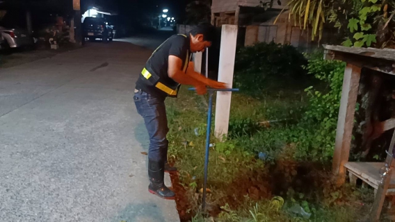 ไฟล์แนบ  กปภ.สาขาปากพนัง ลงพื้นที่เดินสำรวจหาท่อแตก/ท่อรั่ว จากการทำ step test  ตามแผนลดน้ำสูญเสีย บริเวณพื้นที่ DMA-04 กปภ.ปากพนัง-เกาะนางโดย  ตำบลคลองน้อย อำเภอปากพนัง จังหวัดนครศรีธรรมราช   