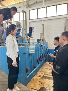 ไฟล์แนบ กปภ.สาขากาญจนบุรี ทบทวนความรู้ด้านการผลิตน้ำ และสอบเทียบความเที่ยงตรงของเครื่องจ่ายสารเคมี