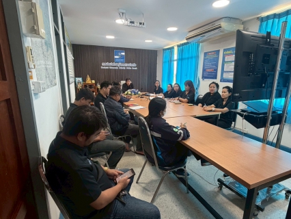 ไฟล์แนบ นายปกรณ์ บัวทอง ผจก.กปภ.สาขาปากท่อ พร้อมด้วย หัวหน้างาน พนักงานและลูกจ้างในสังกัด จัดกิจกรรม Morning Talk ประจำเดือน กุมภาพันธ์ 2569