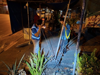 ไฟล์แนบ การประปาส่วนภูมิภาคสาขาบ้านไผ่ ทำการออกสำรวจหาท่อแตก - รั่ว โดยวิธีการเดินสำรวจ(Active Leakage Control) พื้นที่ (DMA-06 สำนักงาน) 